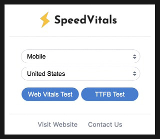 SpeedVitals Browser Extension
